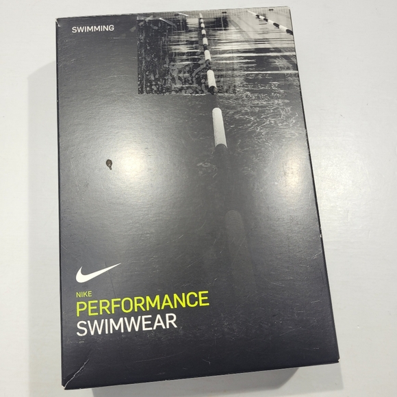 NIKE PERFORMANCE SWIMWEAR BOYS SIZE 28 LIGHTNING BRIEF BLUE/WHITE NESSA027-412 - Picture 3 of 9